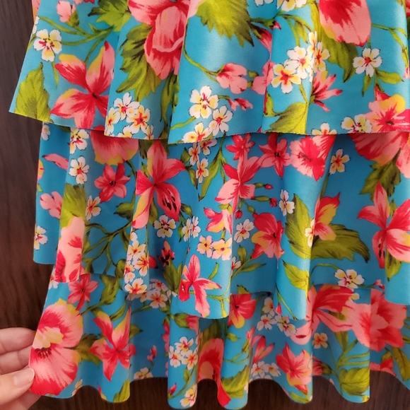 Catalina Floral Swim Layer Halter Top - Picture 4 of 5